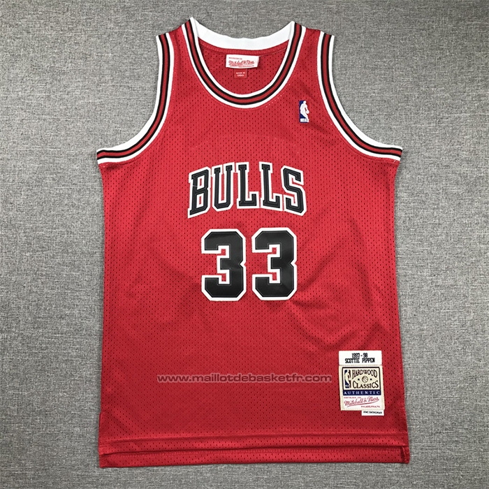 Maillot Enfant Chicago Bulls Scottie Pippen #33 Mitchell & Ness 1997-98 Rouge